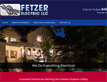 Tablet Screenshot of fetzerelectric.com